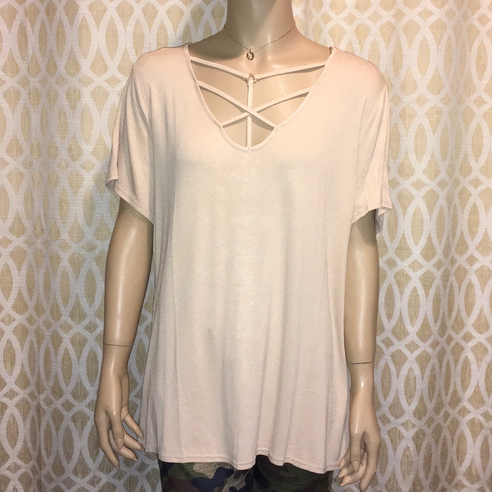 Plus Size Front Cage Top